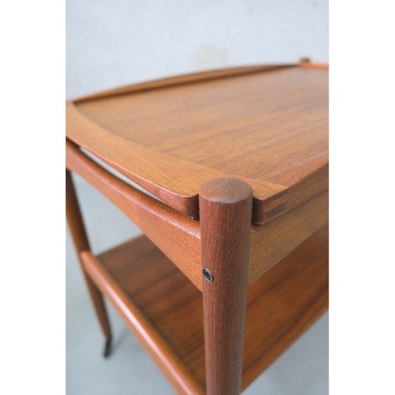 Image 1 of Vintage teak bar trolley by Poul Hundevad, Danish 1960