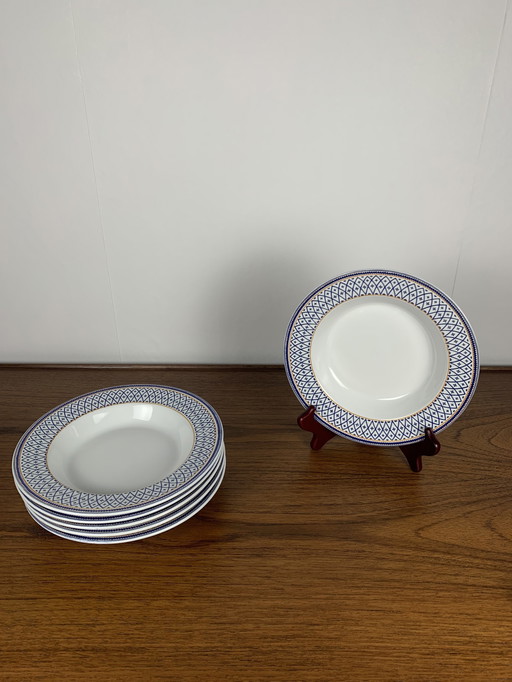 Set Of 6 Cipa Soup Plates, Italy