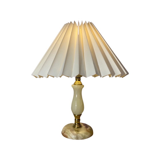 Image 1 of Green Marble Table Lamp