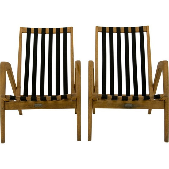 Image 1 of Pair of vintage movie chairs by Jan Vanek, 1950