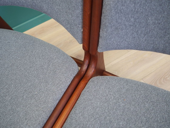 Image 1 of Set Of Five Rosewood Chairs, Danish Design, 1970S, Designer: Henning Kjaernulf