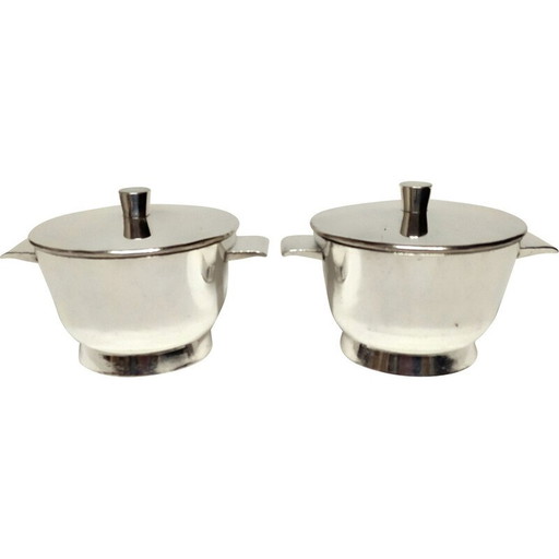 Pair of vintage soup bowls by Gio Ponti for Krupp-Milan, 1953