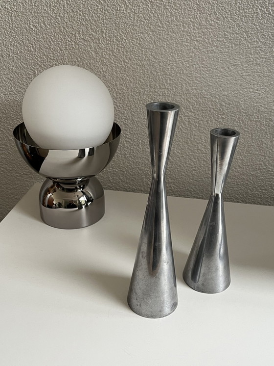 Image 1 of Set of Candlesticks Götta Erika Pekkari for Ikea vintage