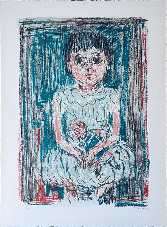 Image 1 of André Cottavoz - Sophie and her doll