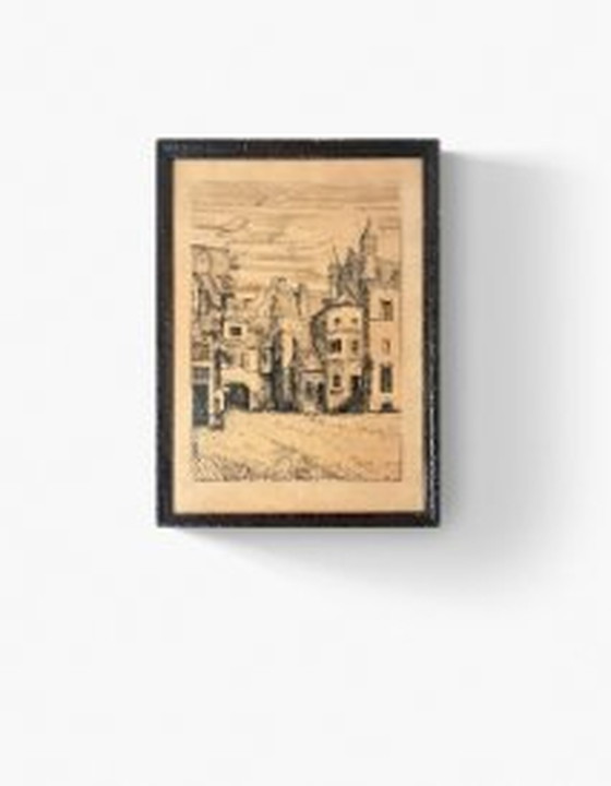 Image 1 of Beautiful Etching From A. Kawch 1947