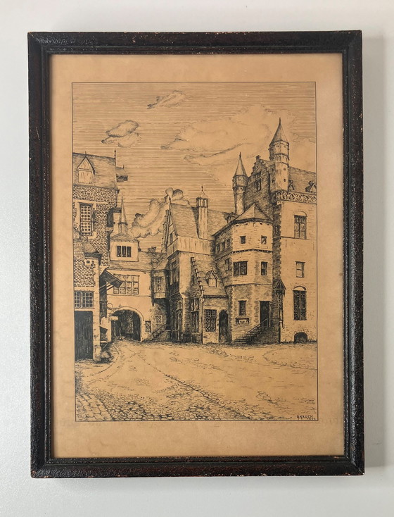 Image 1 of Beautiful Etching From A. Kawch 1947