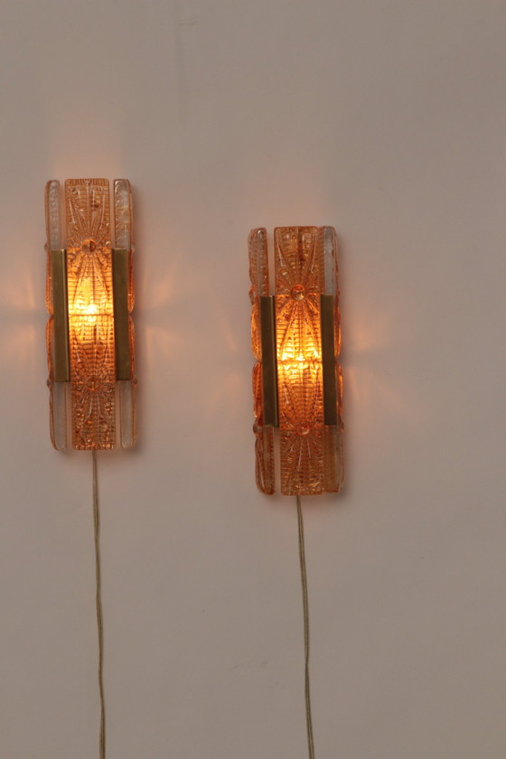 Image 1 of Danish Design Set Vitrika Aladdin Wall Lamps, Denmark 1960S