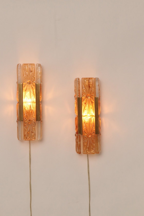 Image 1 of Danish Design Set Vitrika Aladdin Wall Lamps, Denmark 1960S