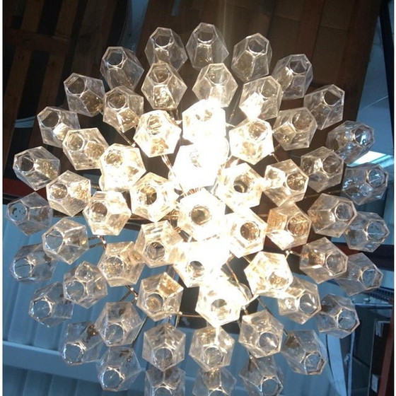 Image 1 of Murano Glass Sputnik Chandelier Poliedro Mazzega Zuccheri Venini Barovier Style