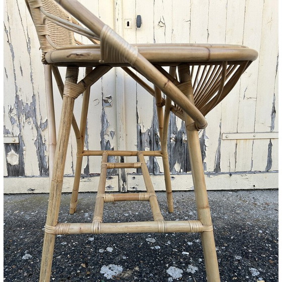 Image 1 of Vintage bamboo and rattan dressing table by Anne bamboo, 1960