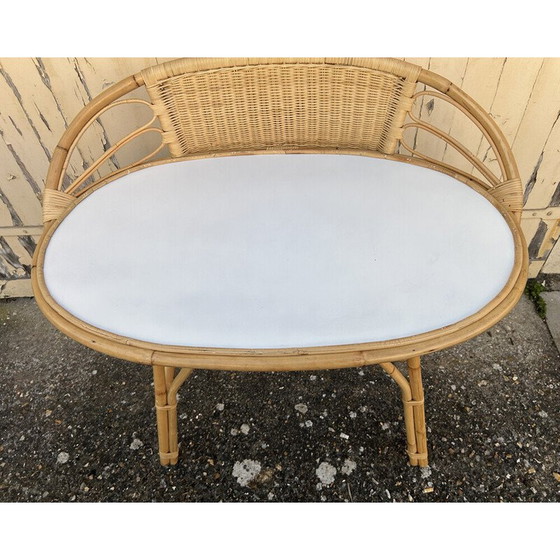 Image 1 of Vintage bamboo and rattan dressing table by Anne bamboo, 1960