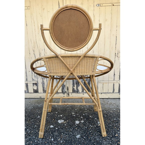Image 1 of Vintage bamboo and rattan dressing table by Anne bamboo, 1960