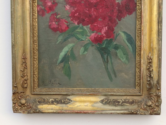 Image 1 of Mazzo di rose, dipinto a olio, ca. 1880