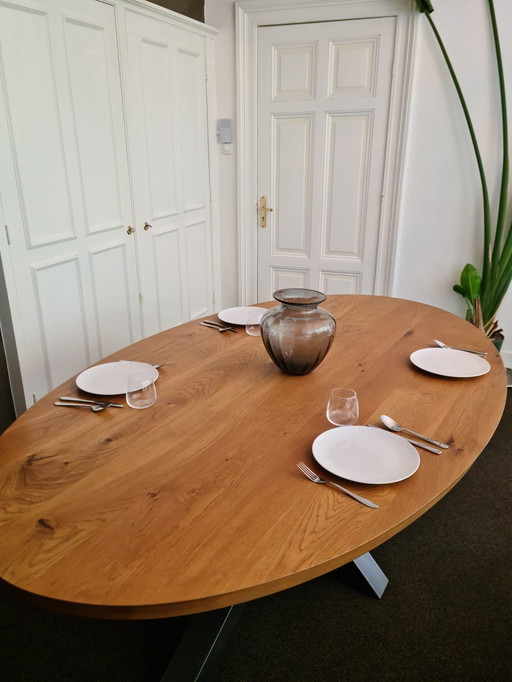 Table du Sud Oval Oak Table