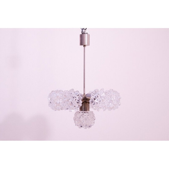 Image 1 of Vintage cut glass chandelier for Kamenický Šenov, Czechoslovakia 1970