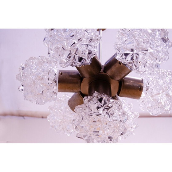 Image 1 of Vintage cut glass chandelier for Kamenický Šenov, Czechoslovakia 1970