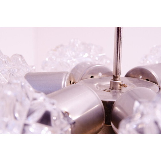 Image 1 of Vintage cut glass chandelier for Kamenický Šenov, Czechoslovakia 1970