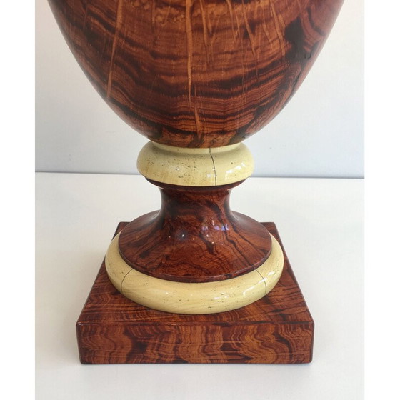 Image 1 of Lampada decorativa vintage in legno laccato, 1970