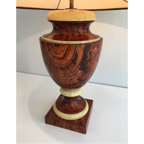 Image 1 of Lampada decorativa vintage in legno laccato, 1970
