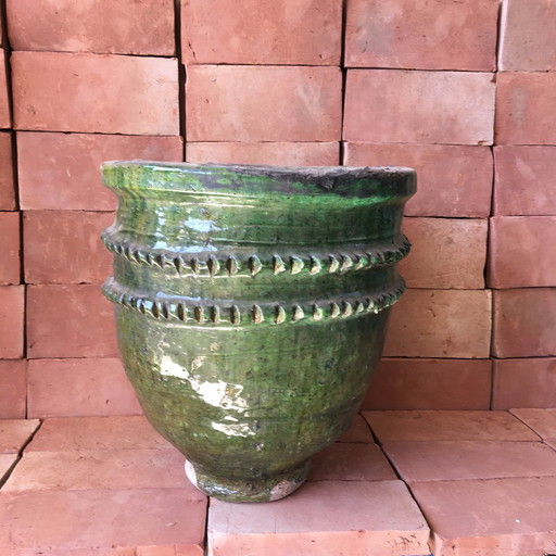 Tamegroute Pottery Enameled Pot Cover