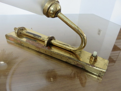 2 lampade da parete, Art Nouveau, bronzo dorato, Francia, anni '30