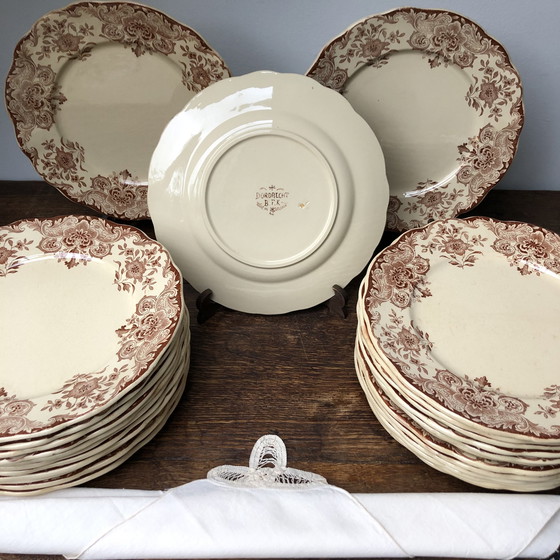 Image 1 of 26x assiettes en porcelaine B.F.K.