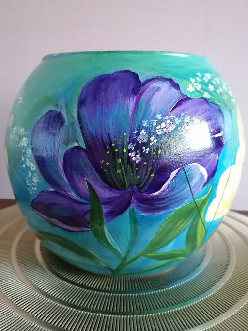 Evalien Ritmeester Globe Vase 'Blue Sky'