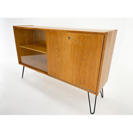 Image 1 of Mid-century display cabinet with a bar, Czechoslovakia