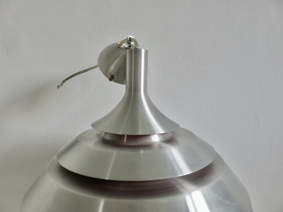 Image 1 of Xxl Scandinavian Hanging Lamp In Brushed Aluminium