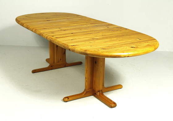 Image 1 of Pine Extendable Dining Table From Rubby, Denmark, 1980S