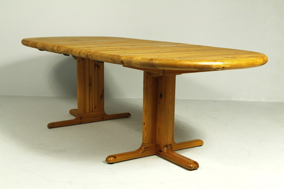 Image 1 of Pine Extendable Dining Table From Rubby, Denmark, 1980S