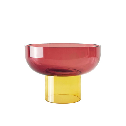 Cloudnola Tip Top Bowl / Fruitbowl Medium Pink And Yellow