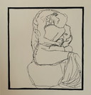 Gustav Klimt (1862-1918), Couples D'Amants. 3-Panel Print on Sturdy Museum Paper.