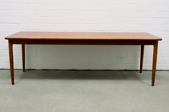 Image 1 of oblong teak coffee table