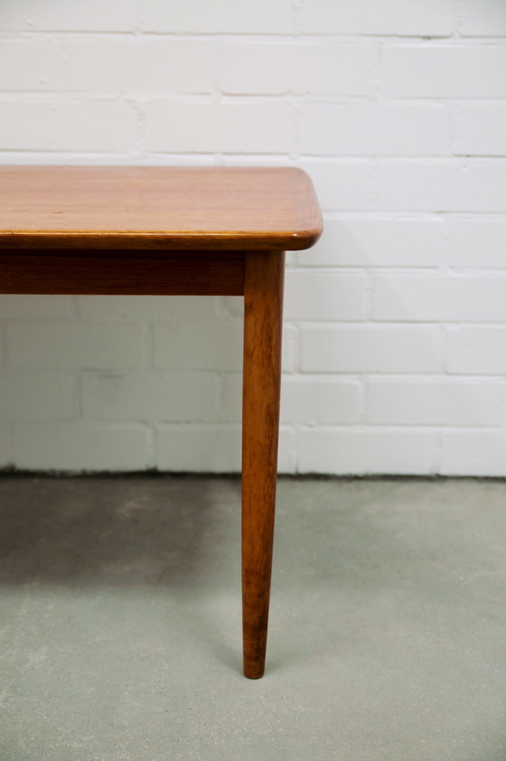 Image 1 of oblong teak coffee table