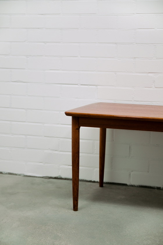 Image 1 of oblong teak coffee table