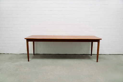 oblong teak coffee table