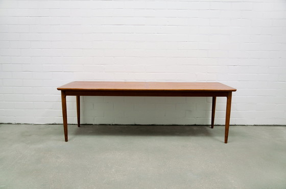 Image 1 of oblong teak coffee table