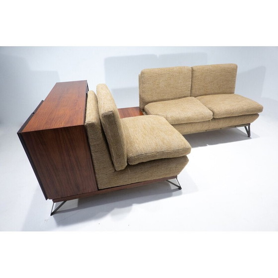 Image 1 of Mid-century Italian sofa with built-in sideboard, Italy 1960s