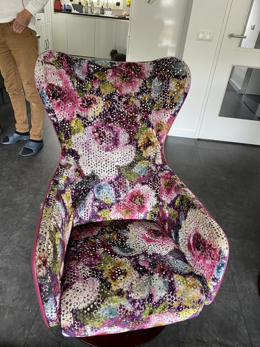 Prominent Sheila De Vries Armchair With Design Fabric From Guild .