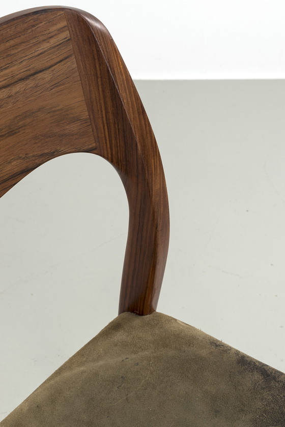 Image 1 of J.L. Moller Mobelfabrik model 71 chair by Niels Moller