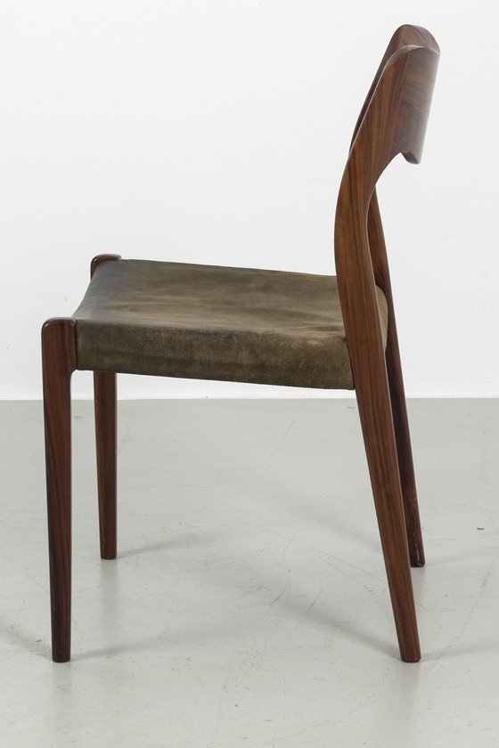 Image 1 of J.L. Moller Mobelfabrik model 71 chair by Niels Moller