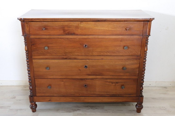 Image 1 of Antique Wooden Chest Of Drawers