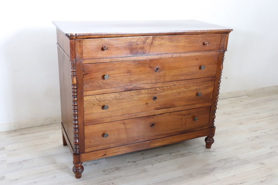 Image 1 of Antique Wooden Chest Of Drawers