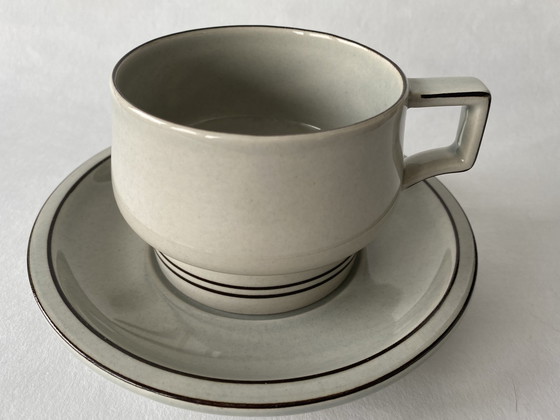 Image 1 of 6 X Cup And Saucer Columbia Bing & Grondahl