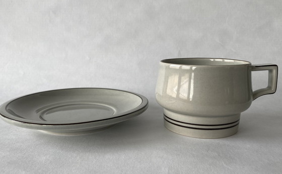 Image 1 of 6 X Cup And Saucer Columbia Bing & Grondahl