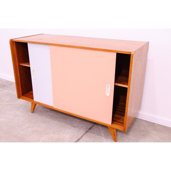 Image 1 of Vintage beech wood and plywood sideboard by Jiří Jiroutek, Czechoslovakia 1960