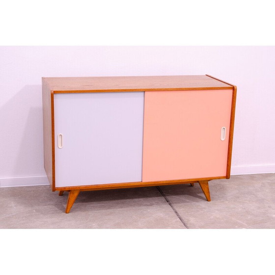 Image 1 of Vintage beech wood and plywood sideboard by Jiří Jiroutek, Czechoslovakia 1960