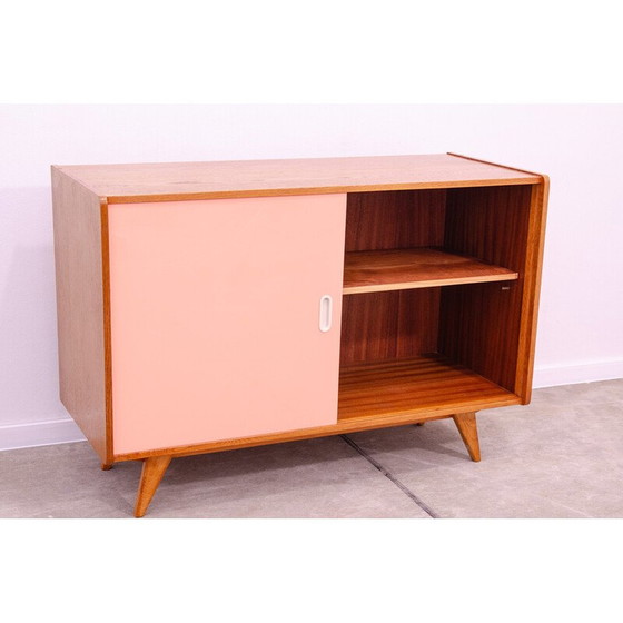 Image 1 of Vintage beech wood and plywood sideboard by Jiří Jiroutek, Czechoslovakia 1960