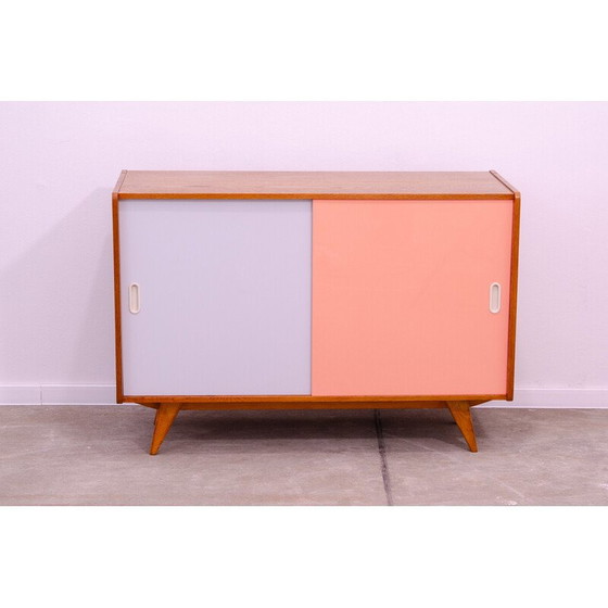 Image 1 of Vintage beech wood and plywood sideboard by Jiří Jiroutek, Czechoslovakia 1960
